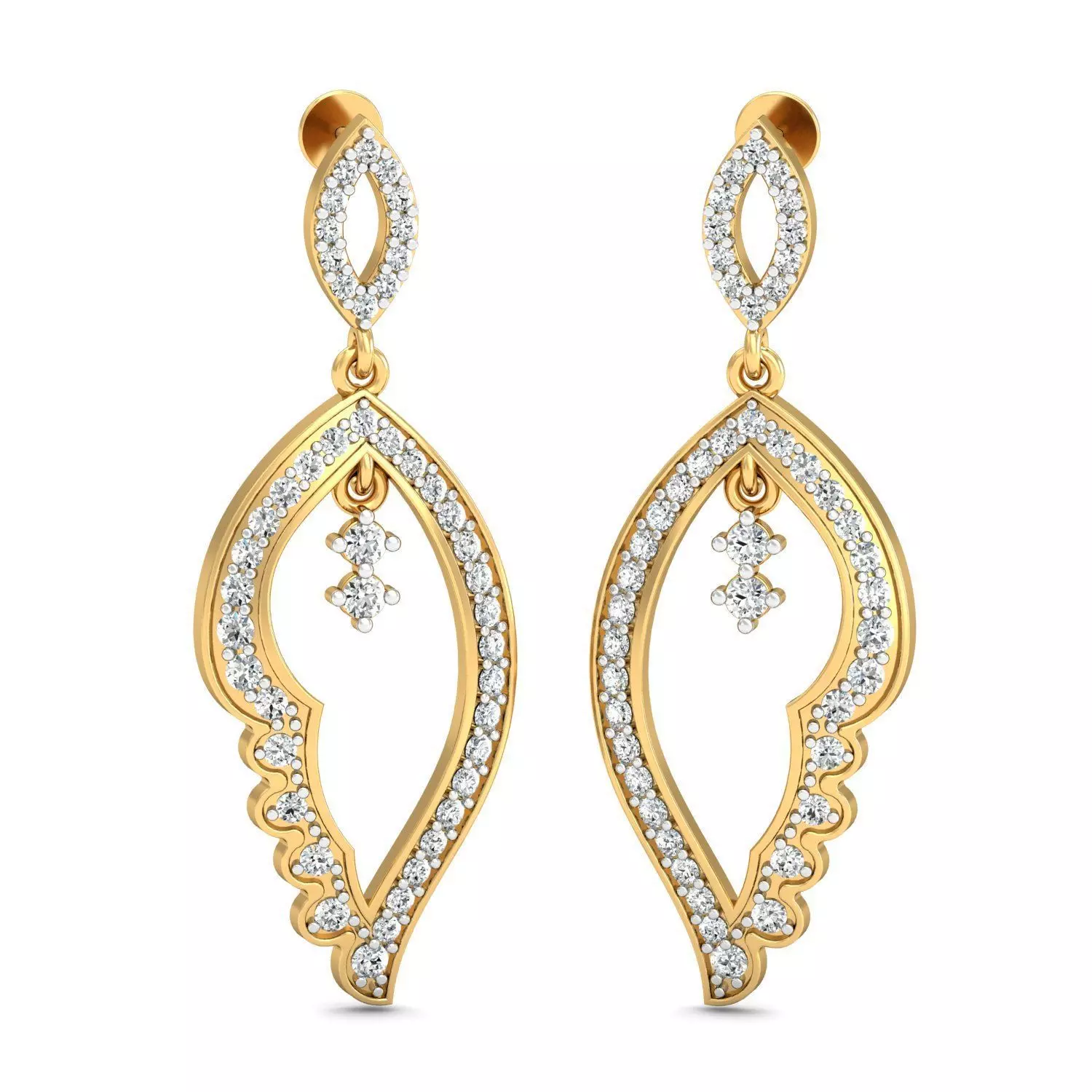 Long Earring 027 3D print model