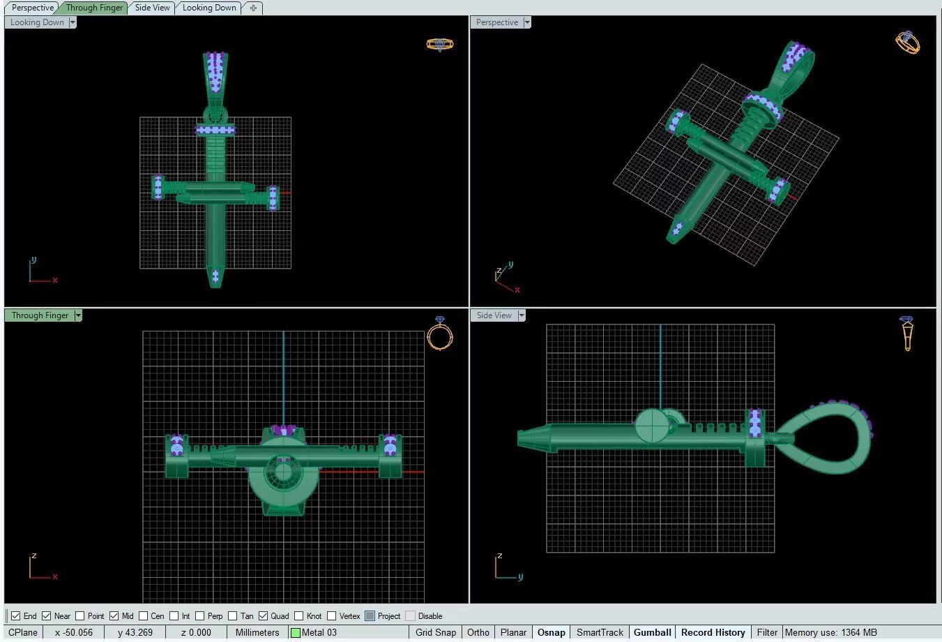 Dije de Clavo 3D print model_0