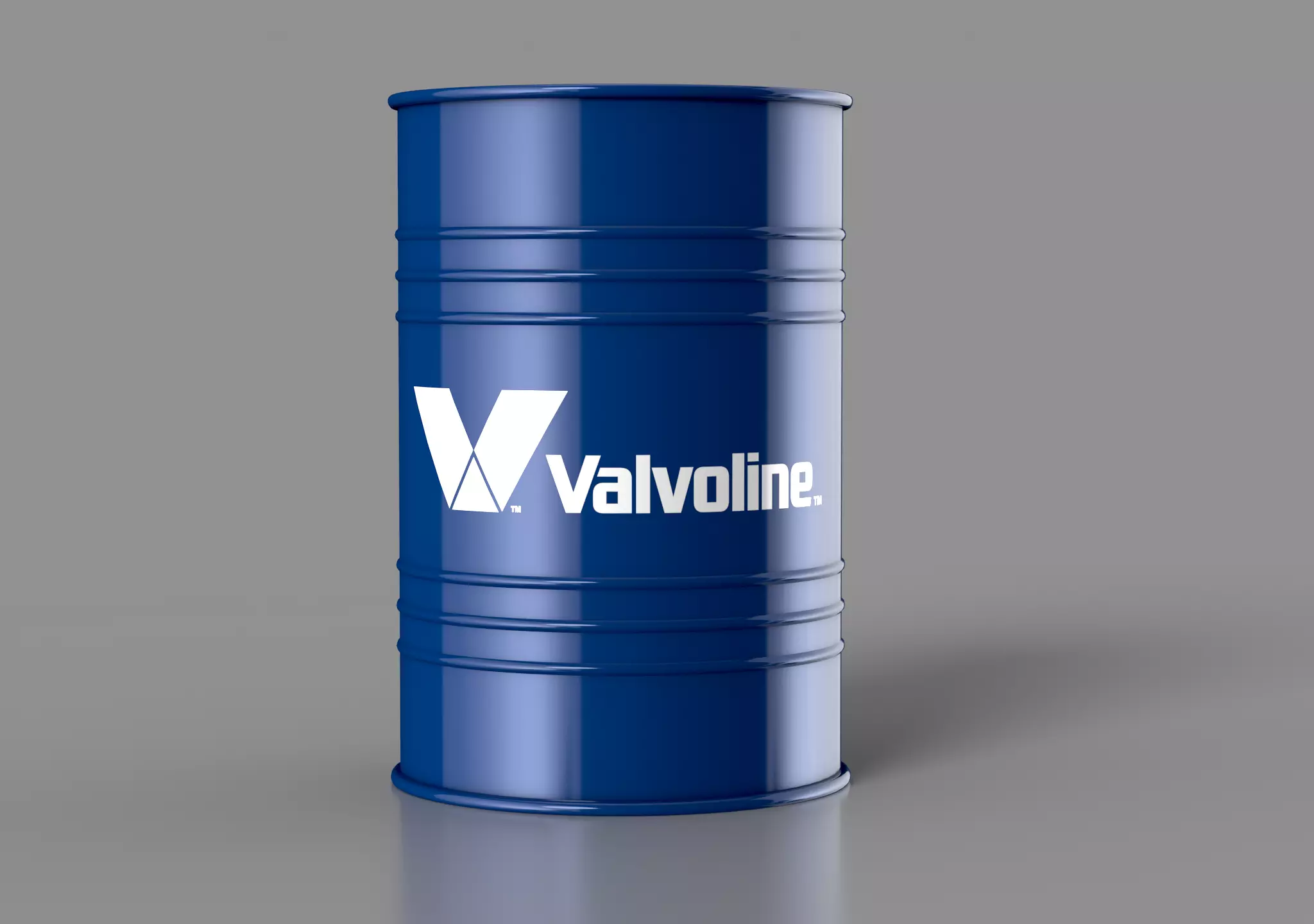 Realistic Valvoline Oil Barrel 3D Model Low-poly 3D model
