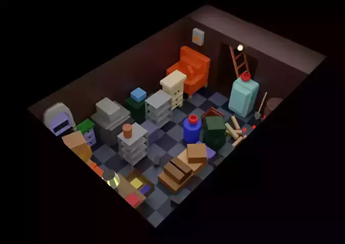 Low Poly Escape Room 