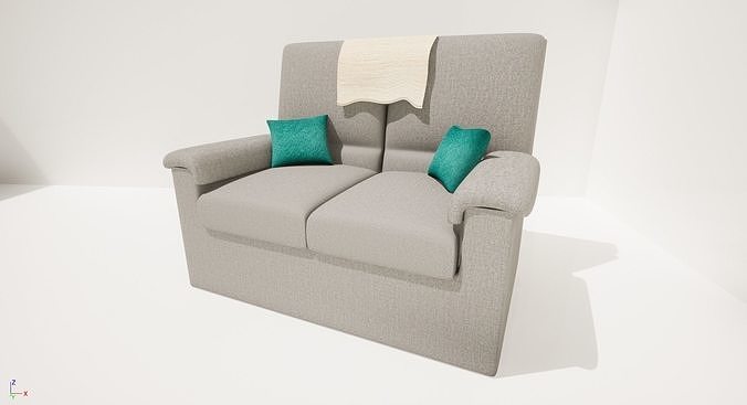 Sofa High Poly 3D model