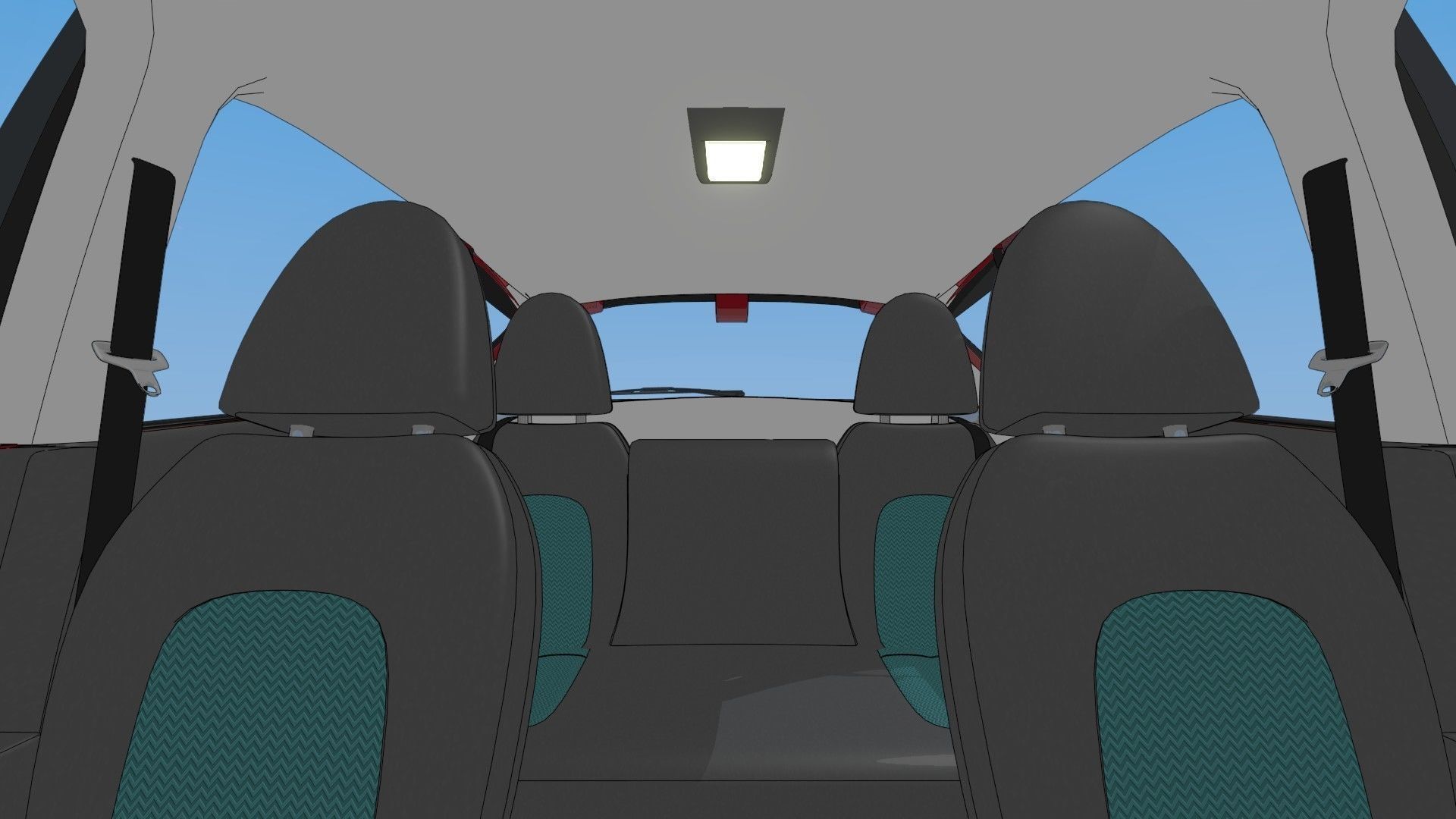 2016 Nissan Versa NOTE SR Toon Shaded Free 3D model_8