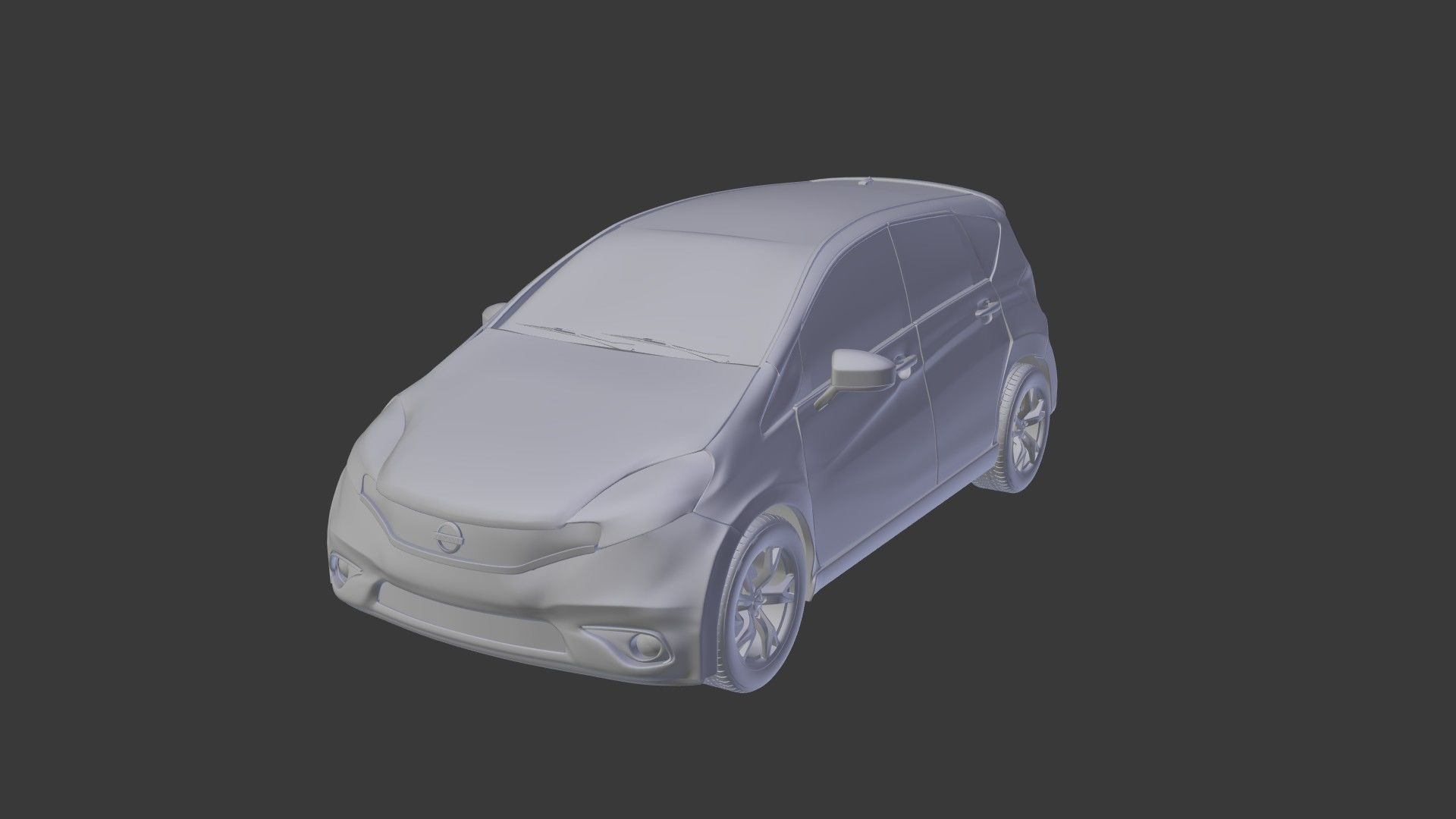 2016 Nissan Versa NOTE SR Toon Shaded Free 3D model_10