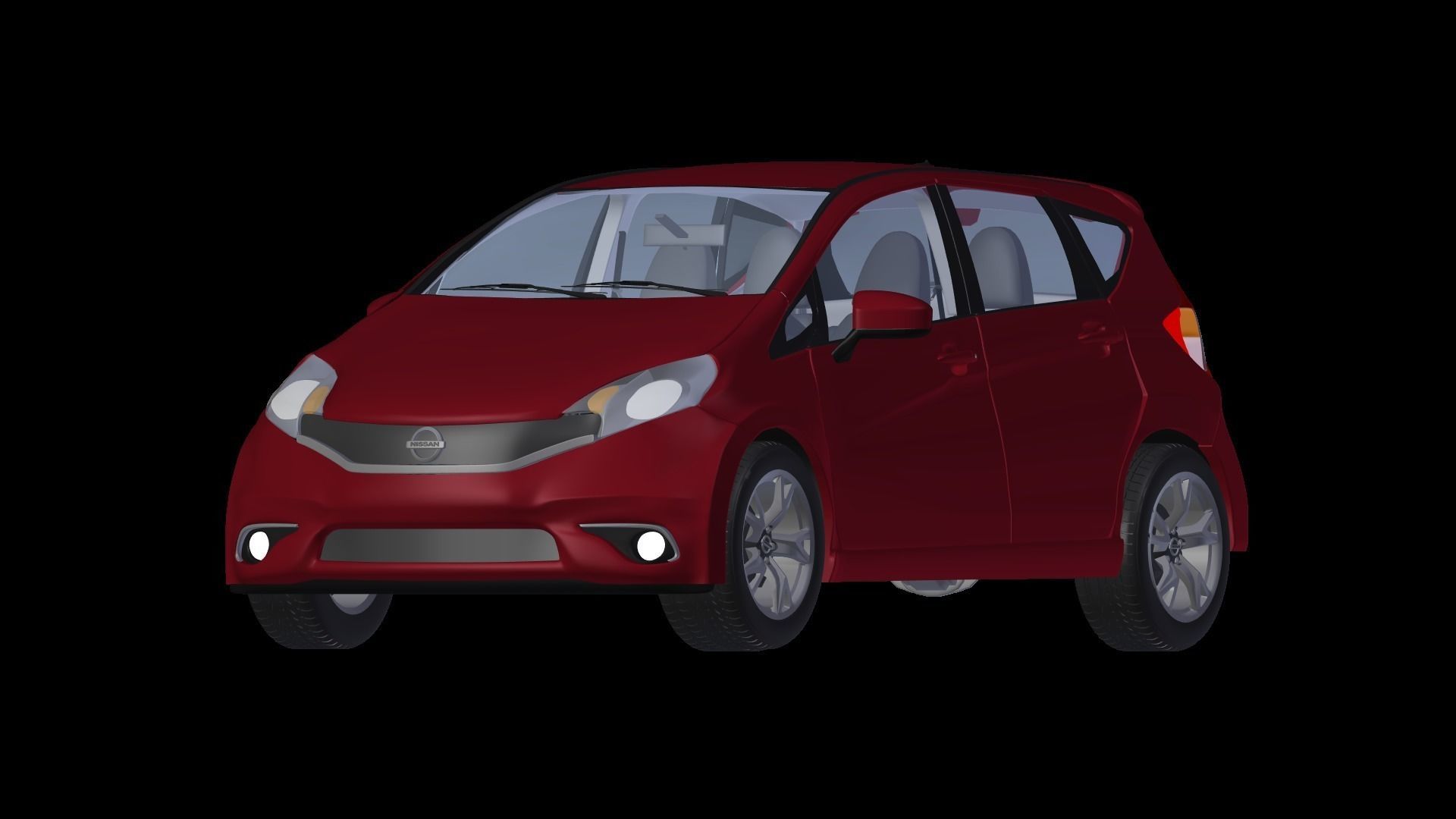 2016 Nissan Versa NOTE SR Toon Shaded Free 3D model_11