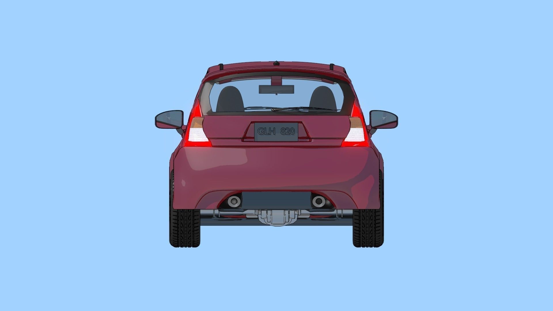 2016 Nissan Versa NOTE SR Toon Shaded Free 3D model_3