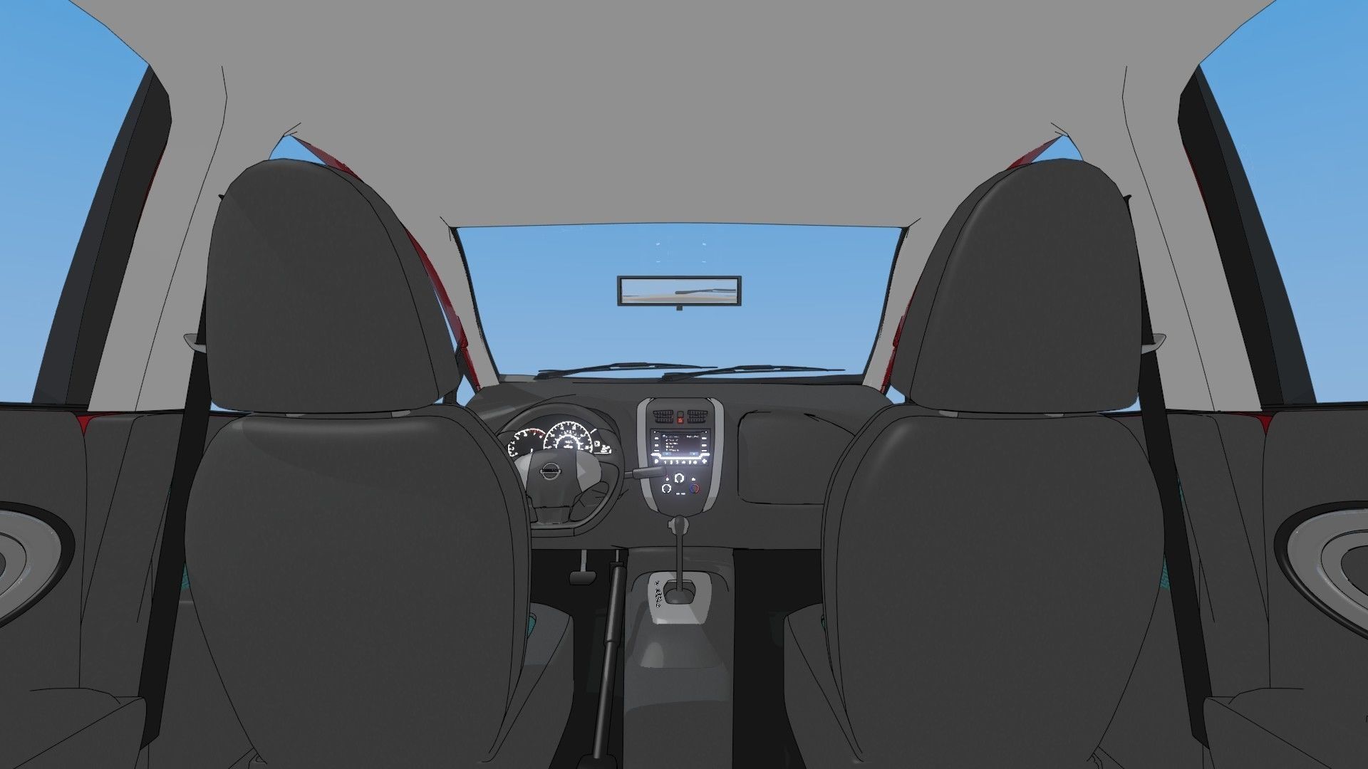 2016 Nissan Versa NOTE SR Toon Shaded Free 3D model_7