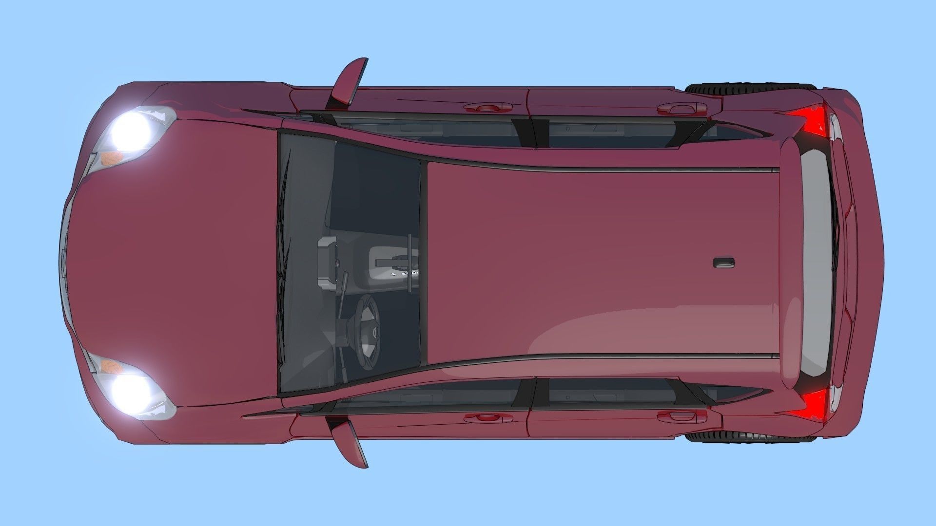 2016 Nissan Versa NOTE SR Toon Shaded Free 3D model_4