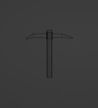 Low Poly Pickaxe Free 3D model_1
