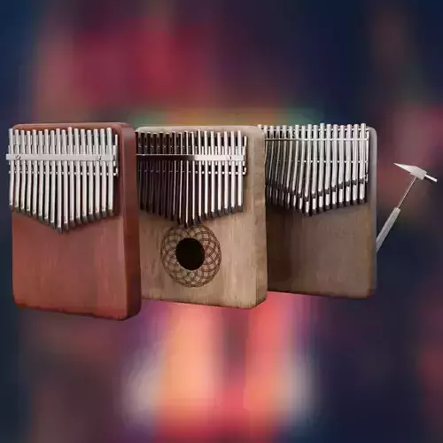 Kalimba set 3D model