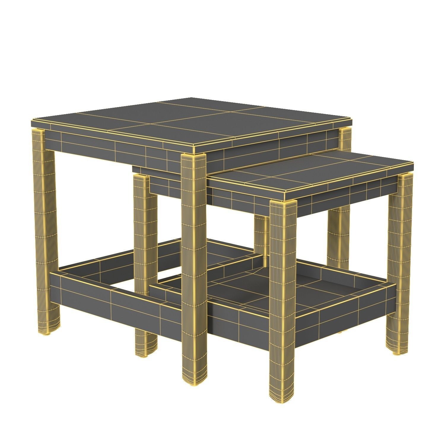 Havsta Nesting Tables PBR 3D model_5