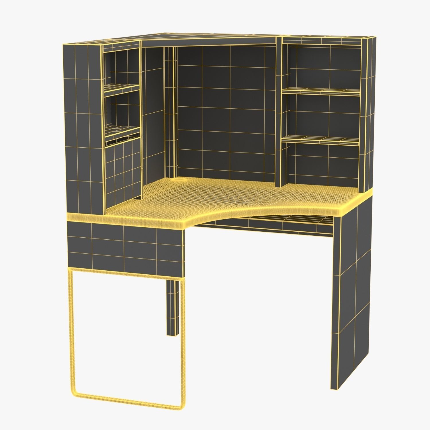 Micke Corner Workstation 3D model_5