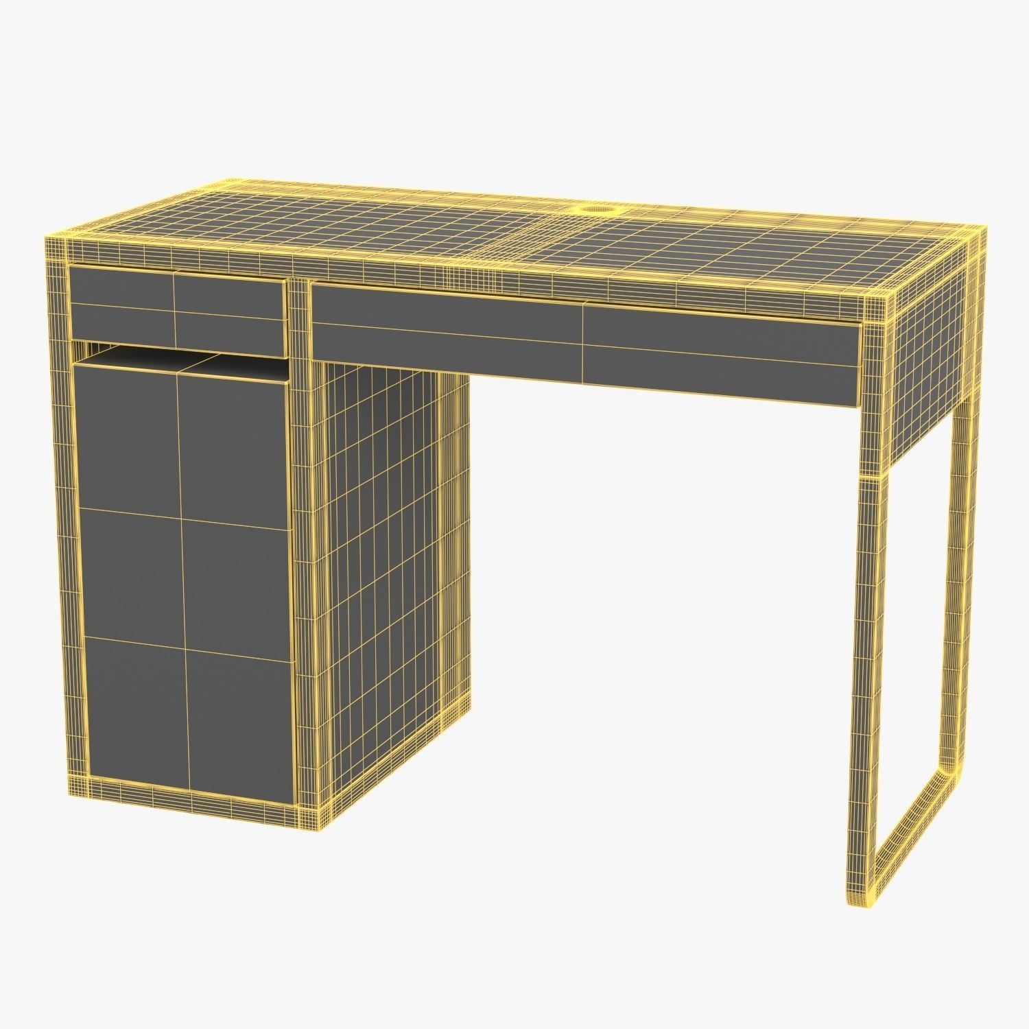 Micke Desk 3D model_5