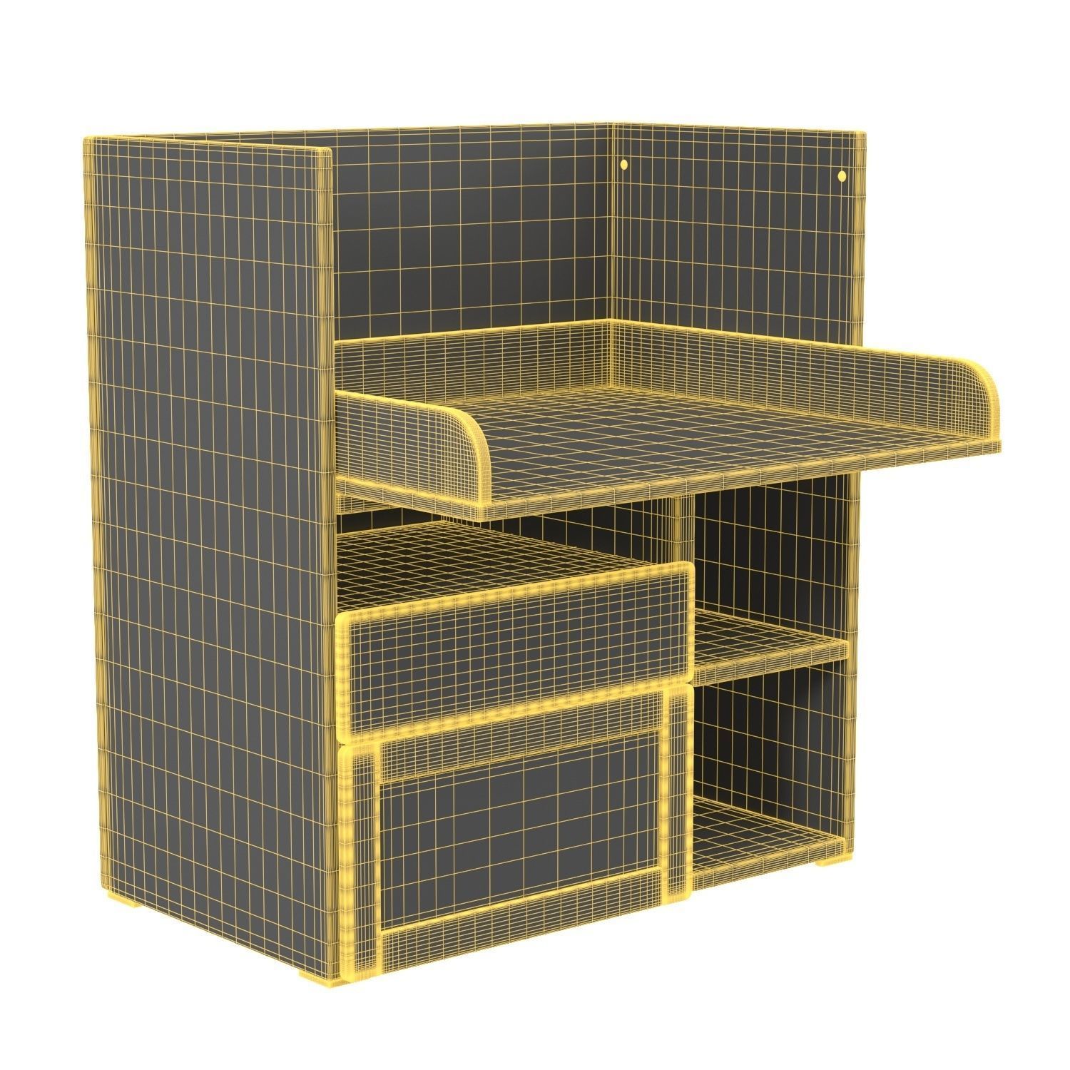 Smastad Desk Table 3D model_5