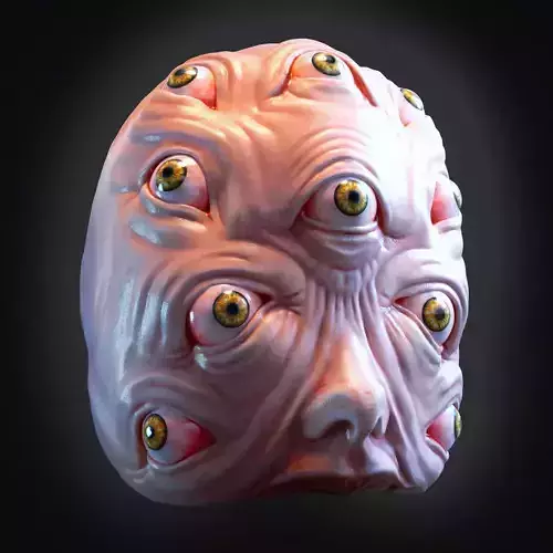 heavenly angel horror mask 3D print model