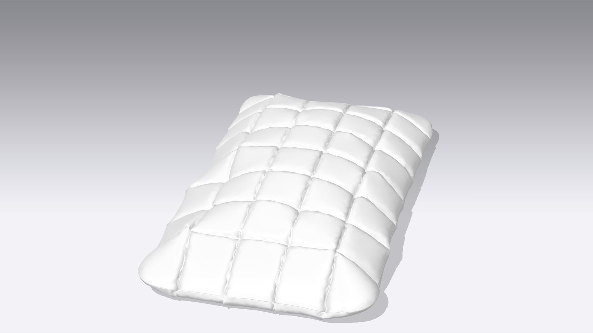 Pillow  Low-poly 3D model_3