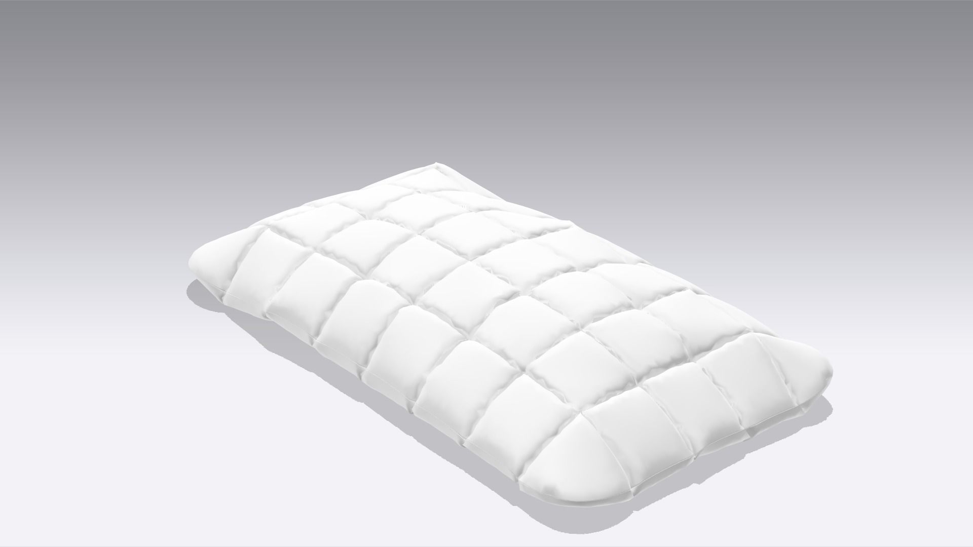 Pillow  Low-poly 3D model_6
