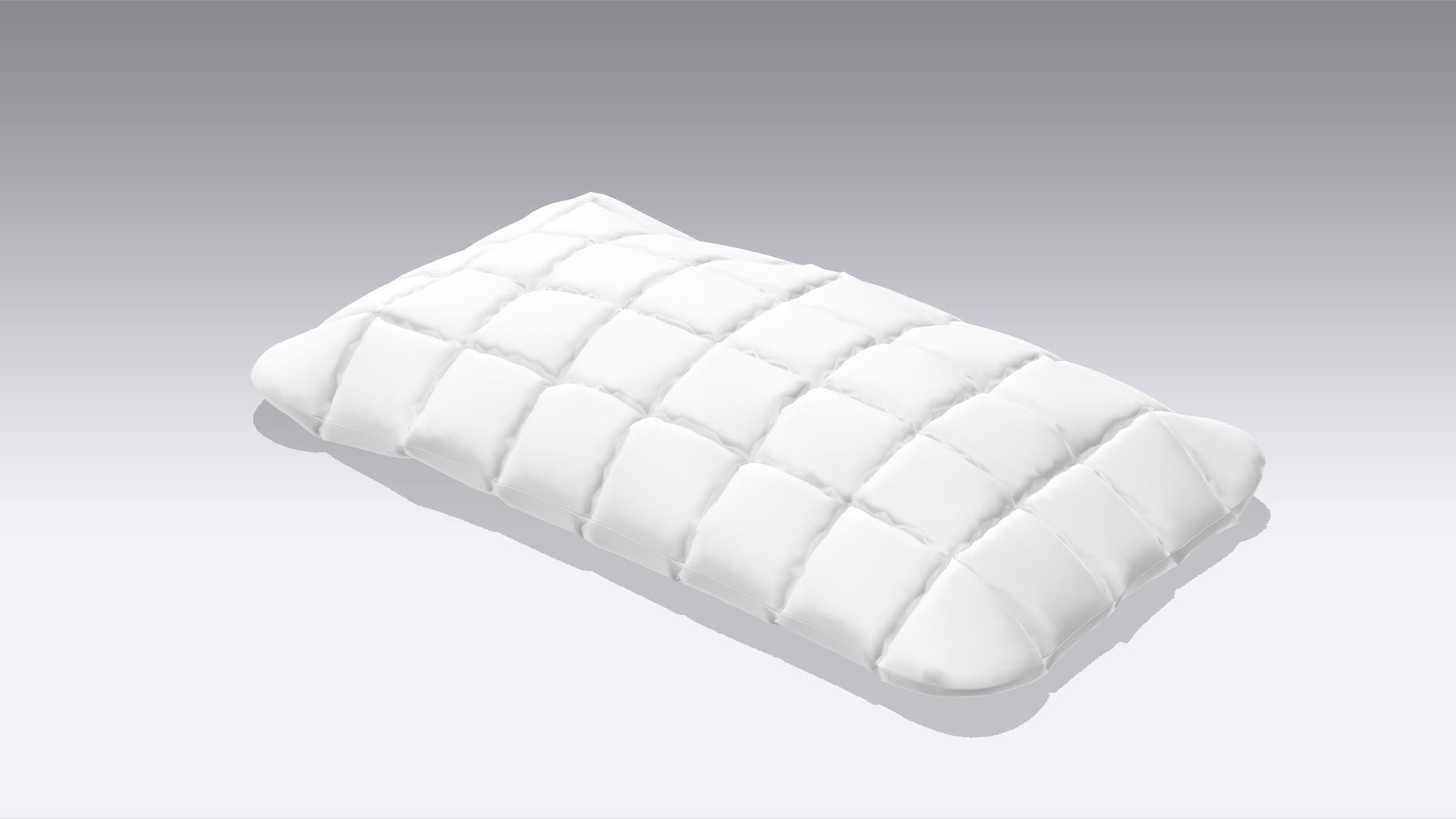 Pillow  Low-poly 3D model_1