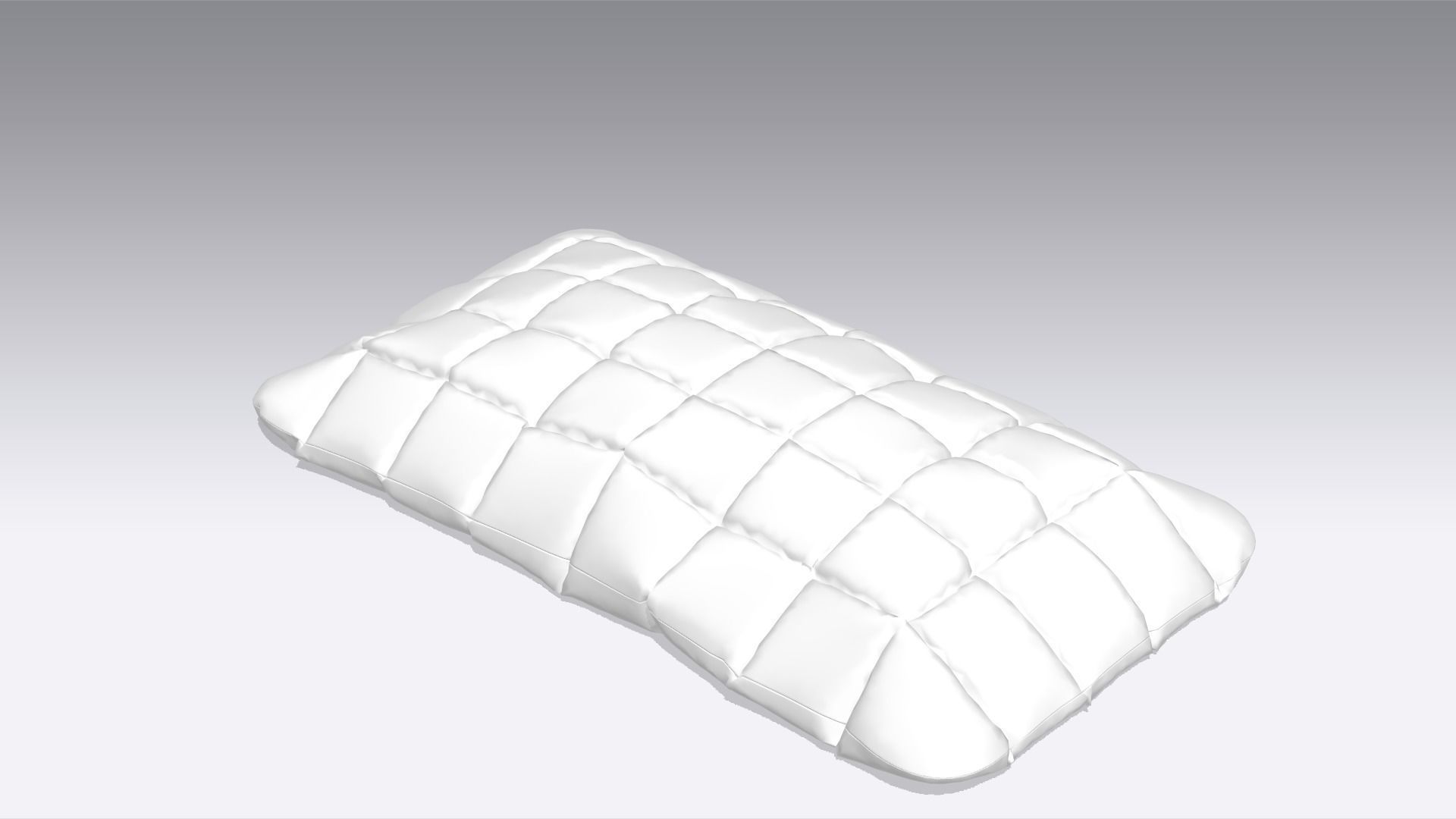 Pillow  Low-poly 3D model_4