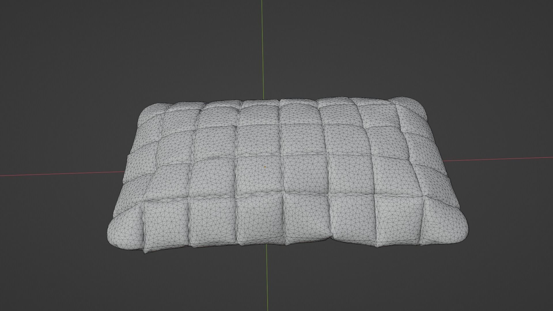 Pillow  Low-poly 3D model_8