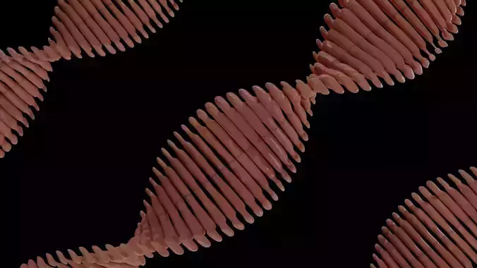 DNA Cell Visual Sci-fi Version  Low-poly 3D model