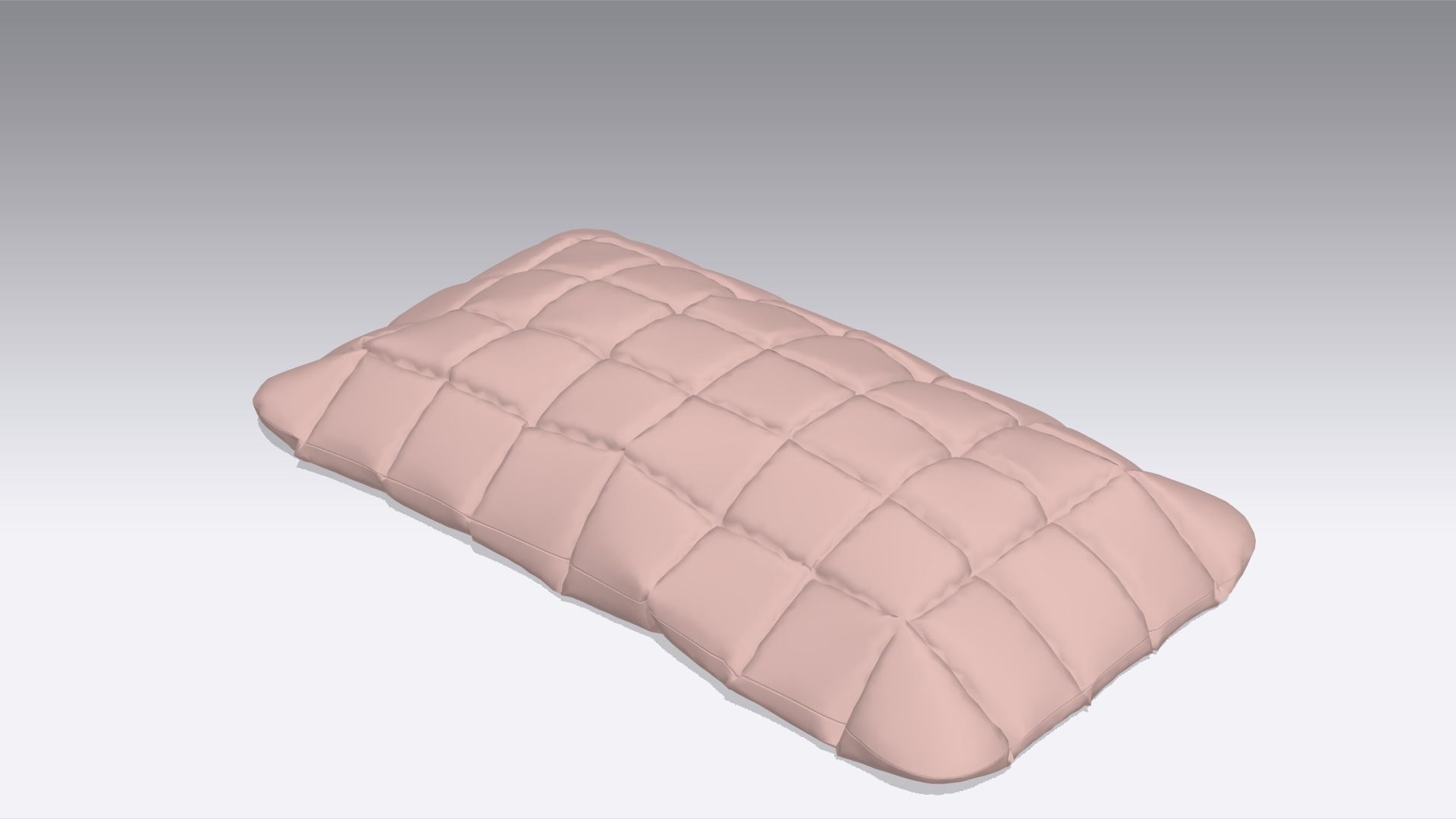 Pillow  Low-poly 3D model_4