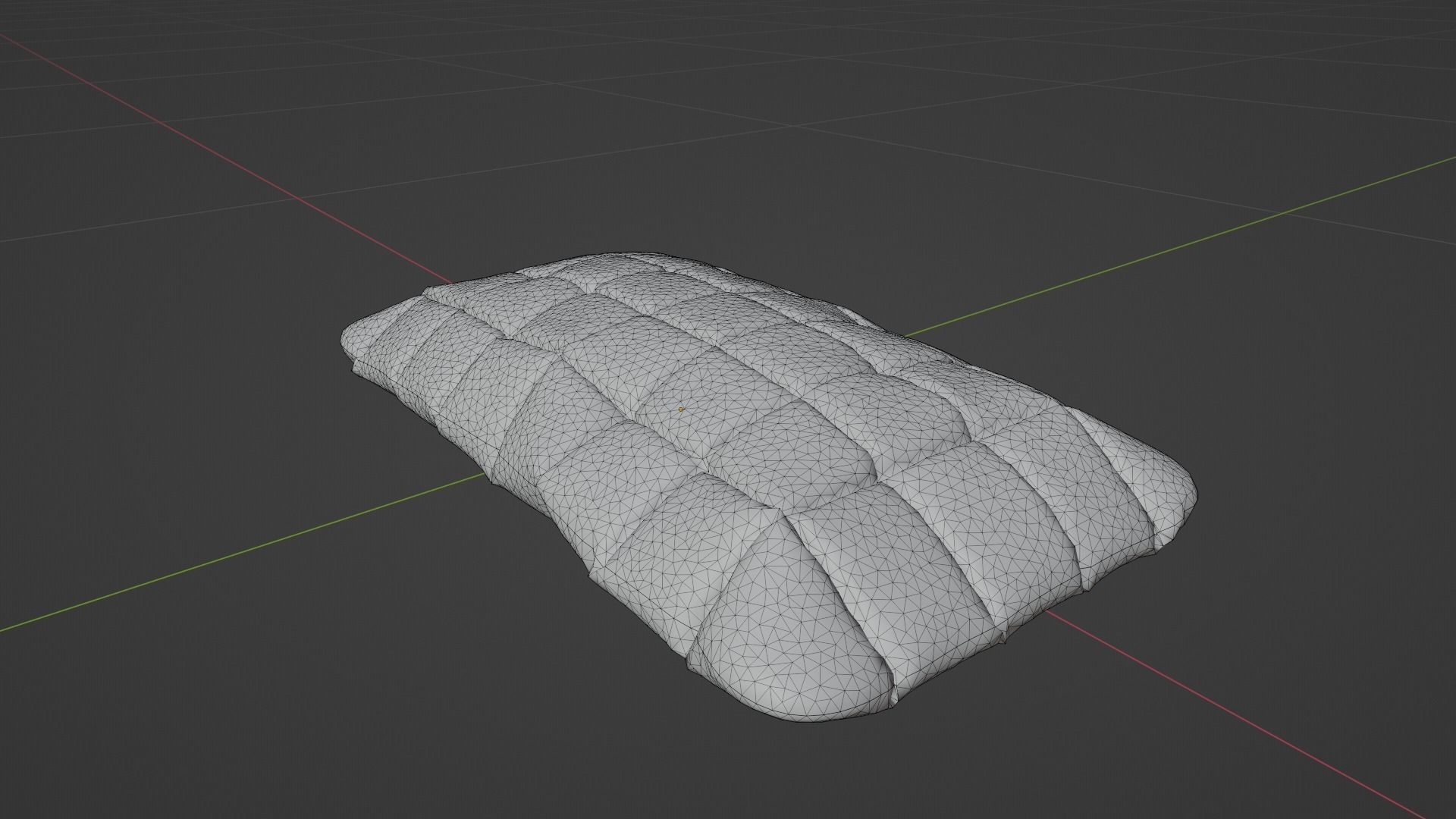 Pillow  Low-poly 3D model_7