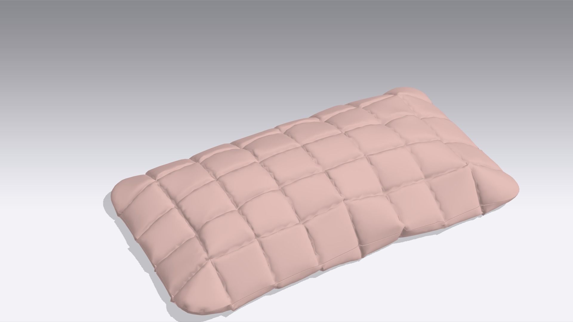 Pillow  Low-poly 3D model_1