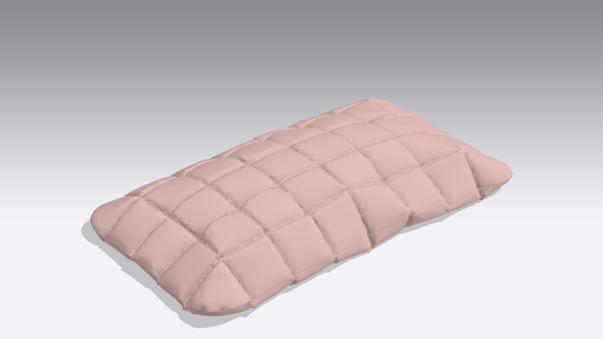Pillow  Low-poly 3D model_5