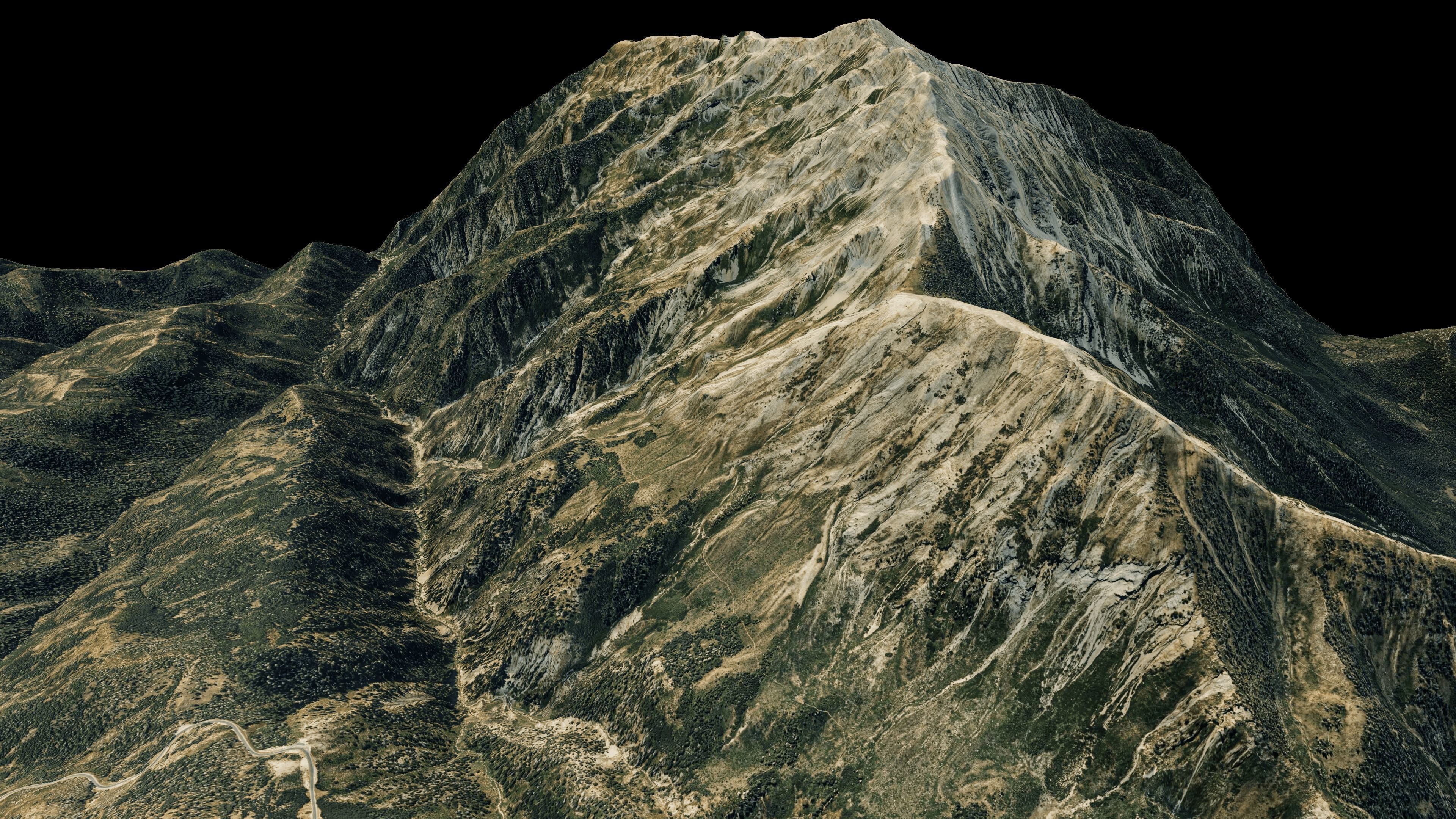 Mount Nebo 3d terrain model Low-poly 3D model_12