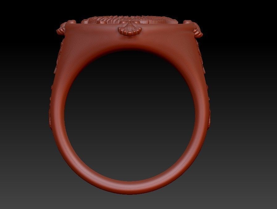 Ring koi fish carp 3D print model_14