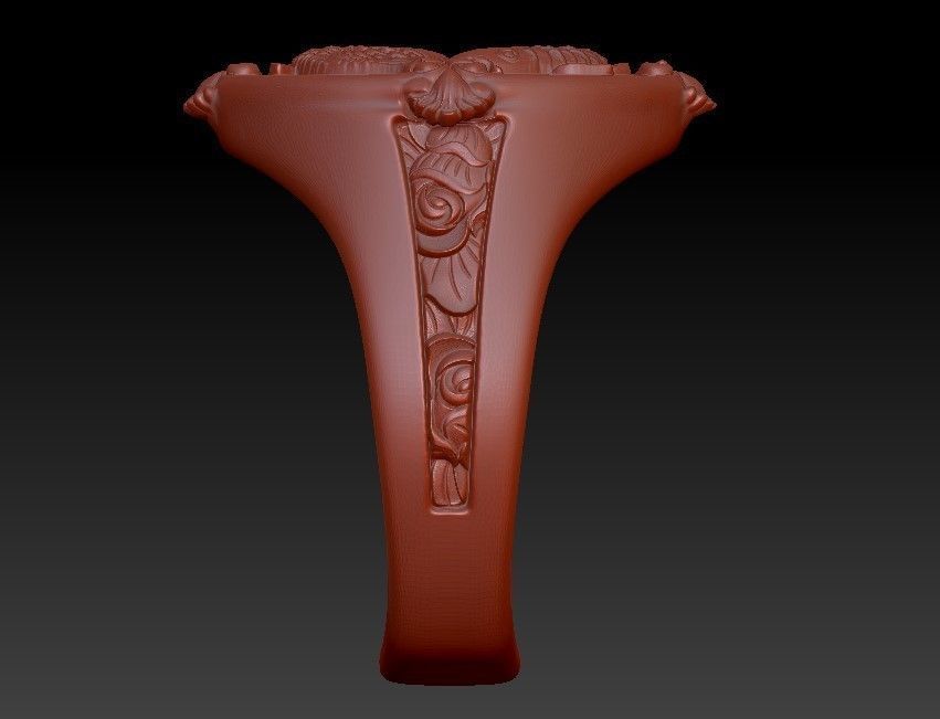 Ring koi fish carp 3D print model_13