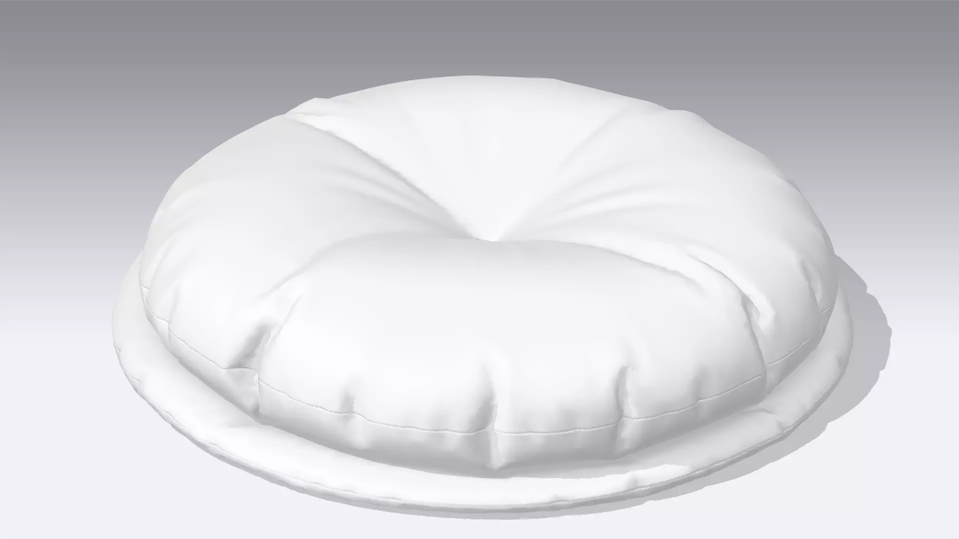 Cushion - Pillow Low-poly 3D model_0
