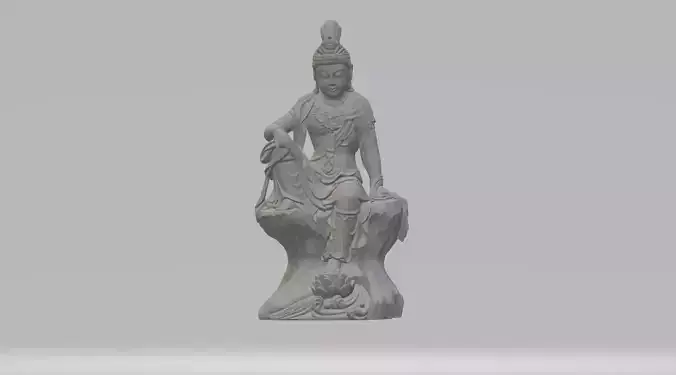 Guanyin Bodhisattva Sitting Statue 