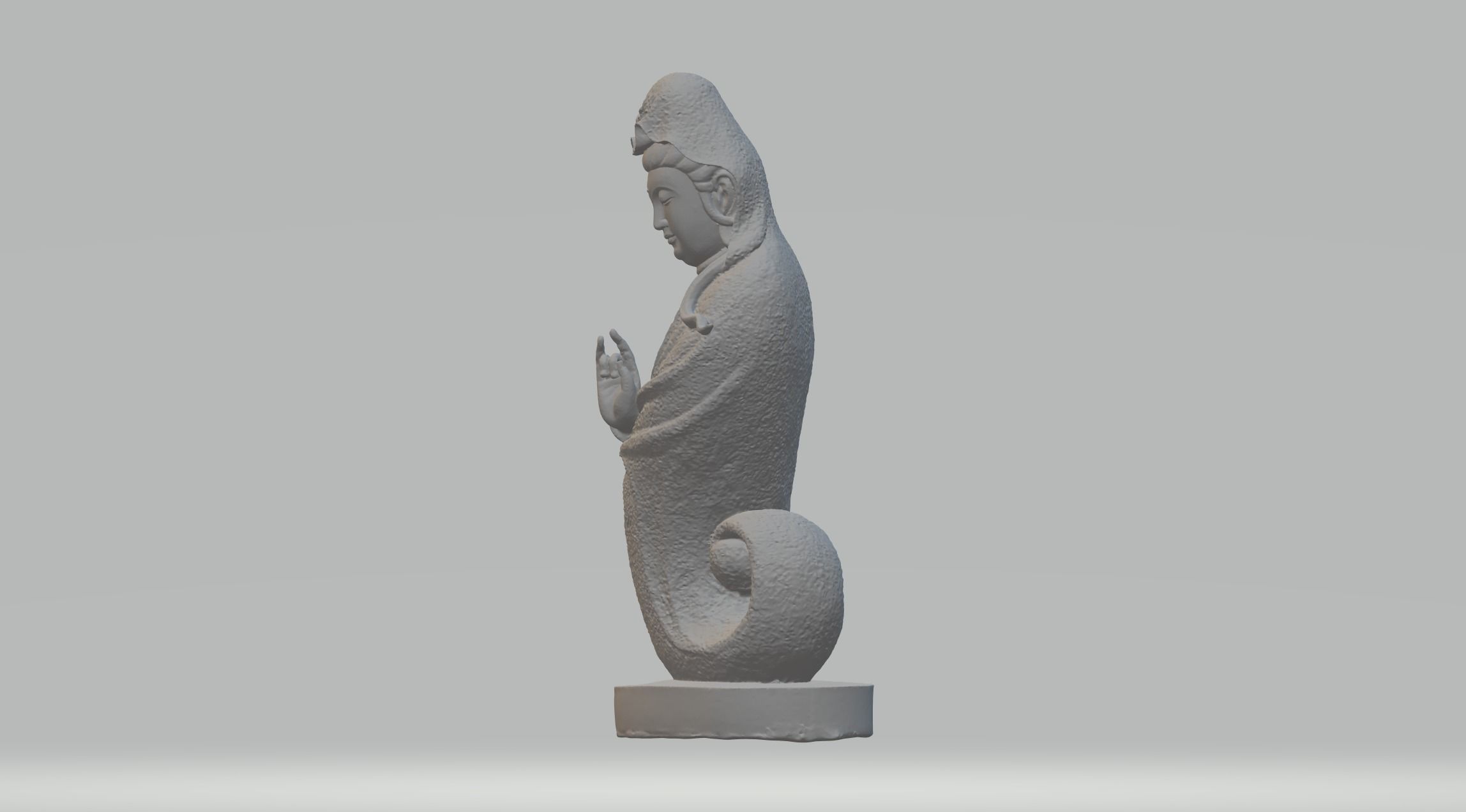 Guanyin Bodhisattva 3D print model_1