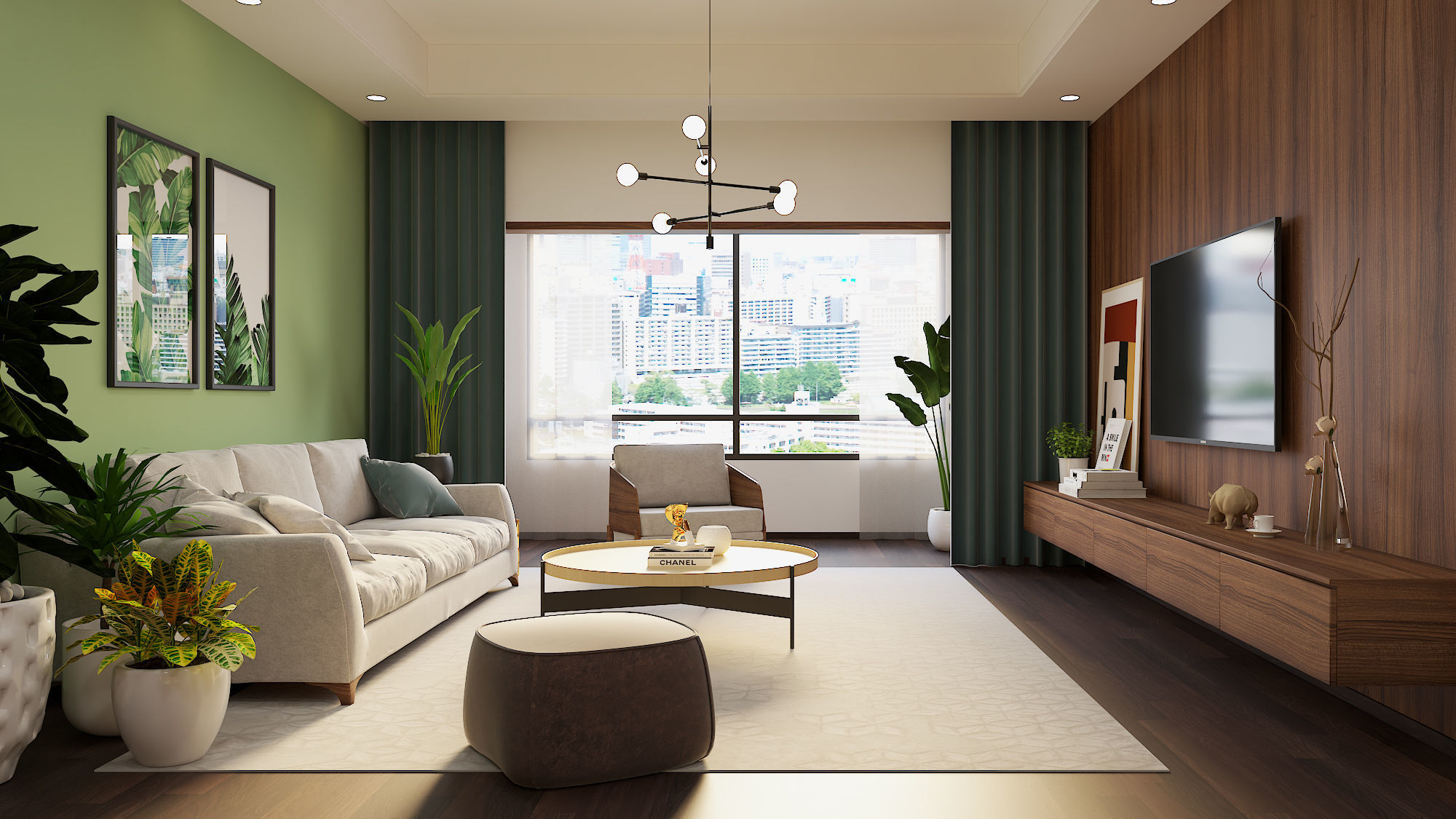 Scandinavian Living Room High Quality SketchUp 3D Model 3D model_2