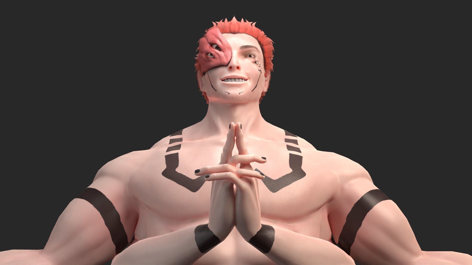 Sukuna 3D character model Low-poly 3D model_3