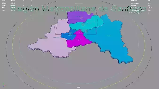 Region Metropolitana de Santiago  Chile map region geography