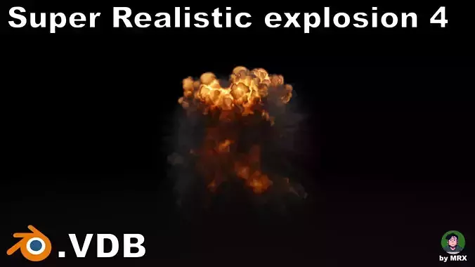 Super Realistic Explosion 10 - vdb animated 3D model