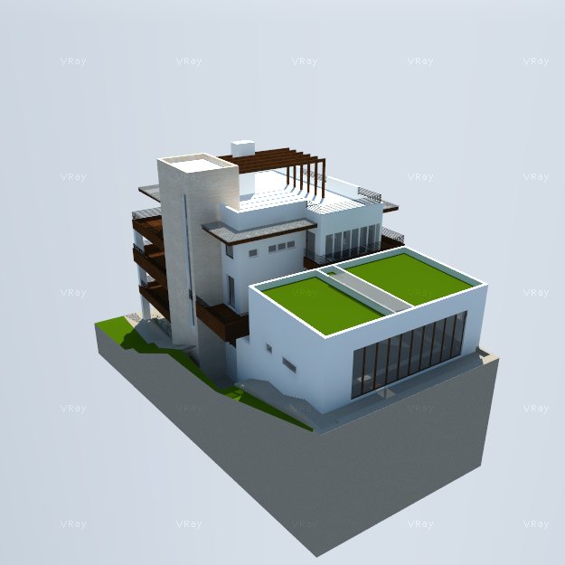 Big house 3D model_1