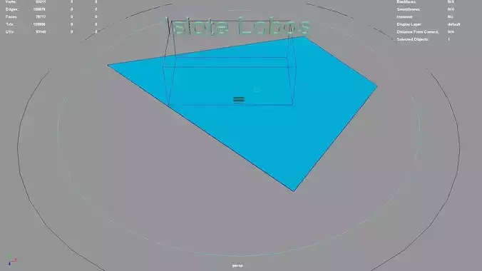 Islote Lobos  Chile map region geography political geographic 3D model