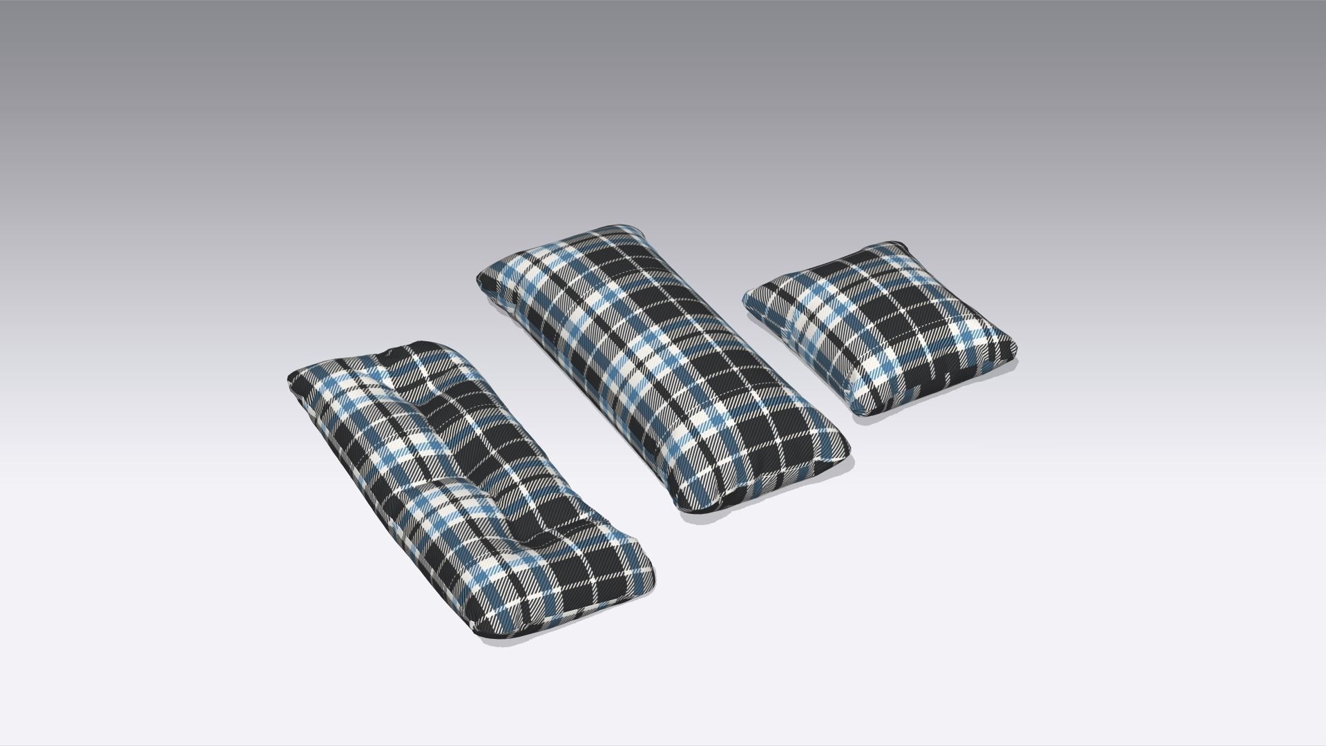 Pillow Low-poly 3D model_6