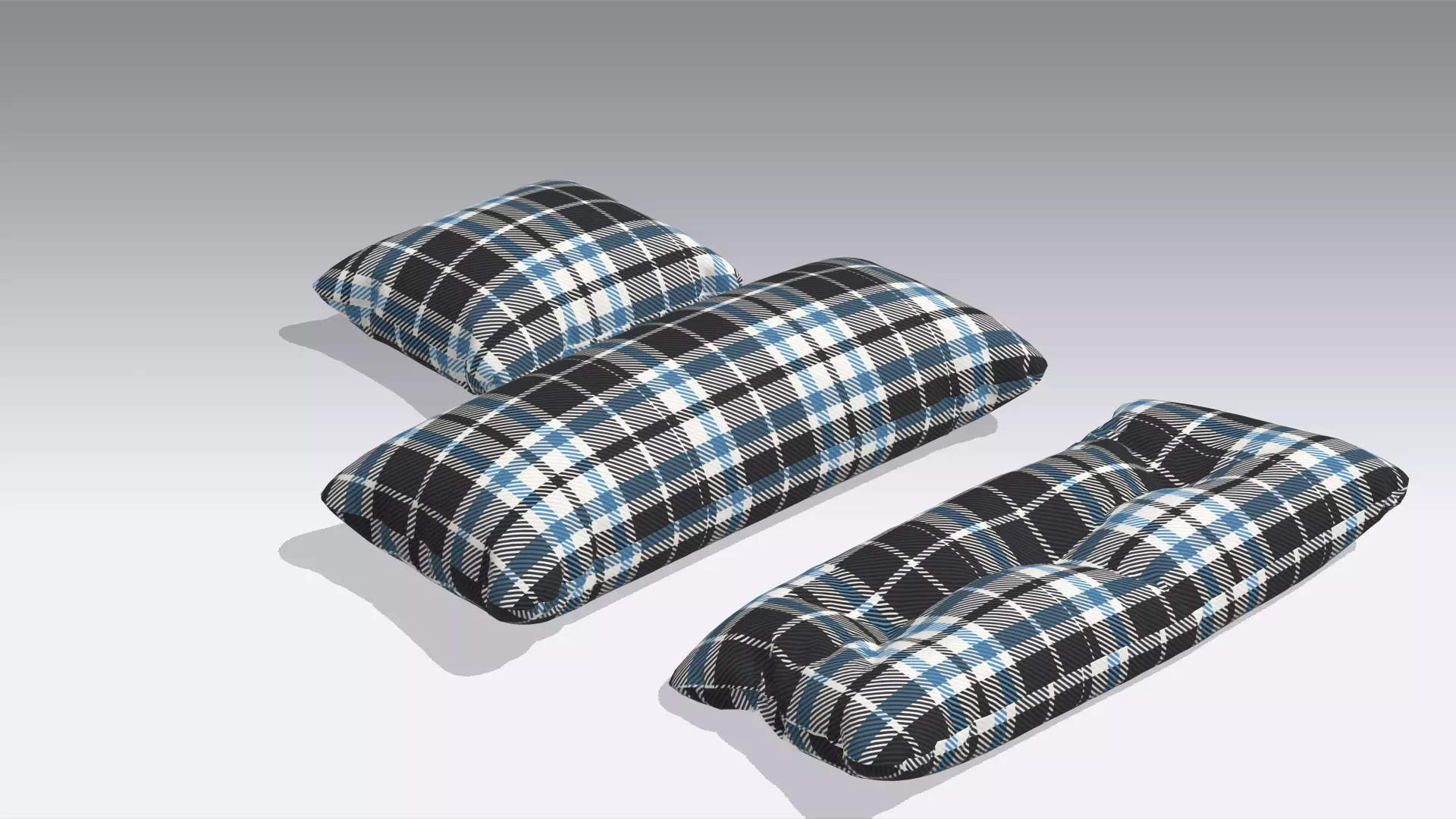 Pillow Low-poly 3D model_0