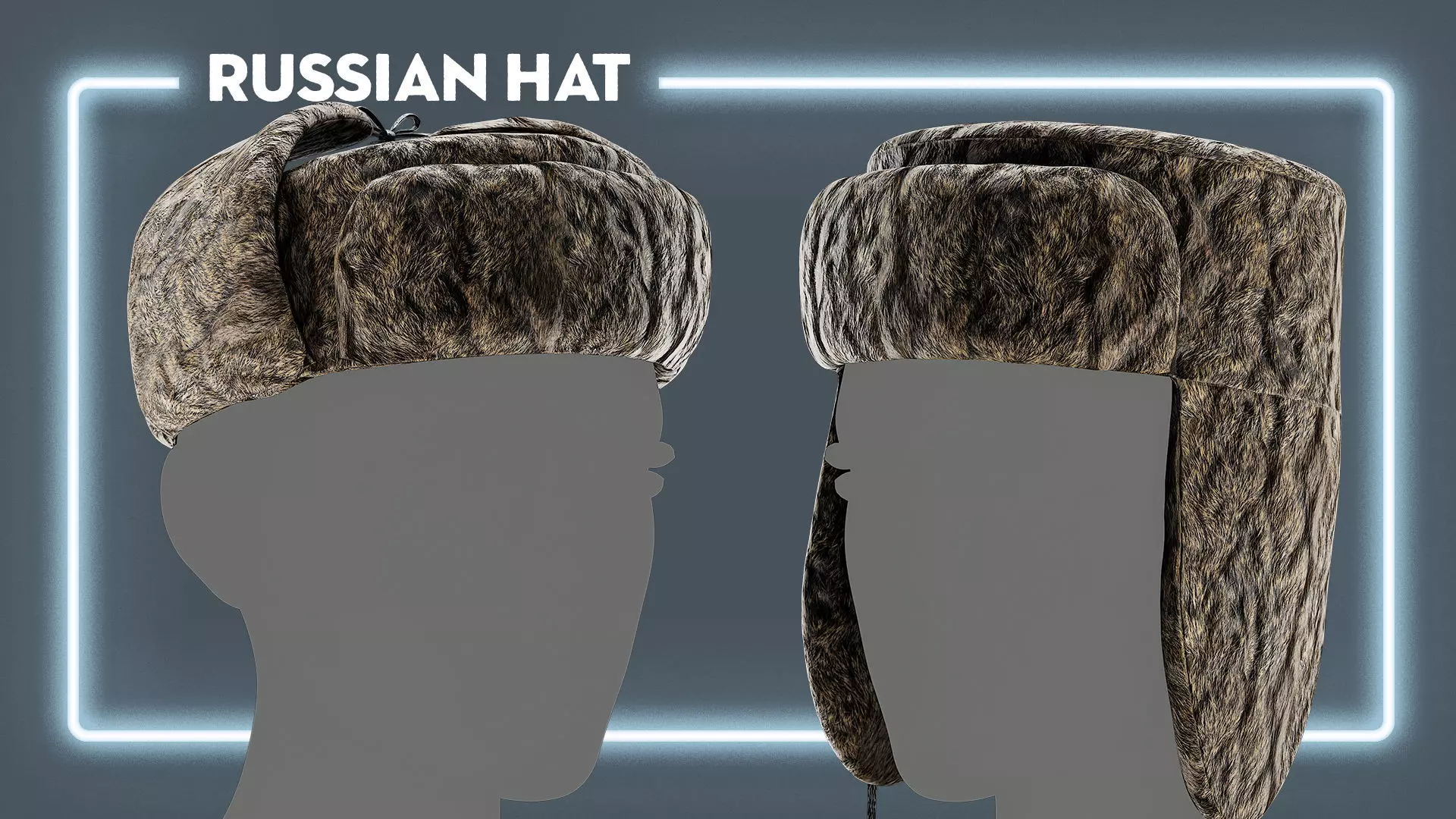 Russian Hat Low-poly 3D model