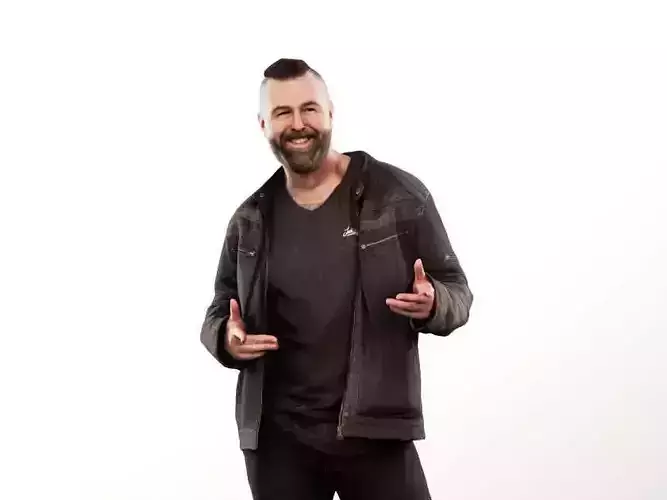 Olaf 13324 - Talking Standing Man Low-poly 3D model