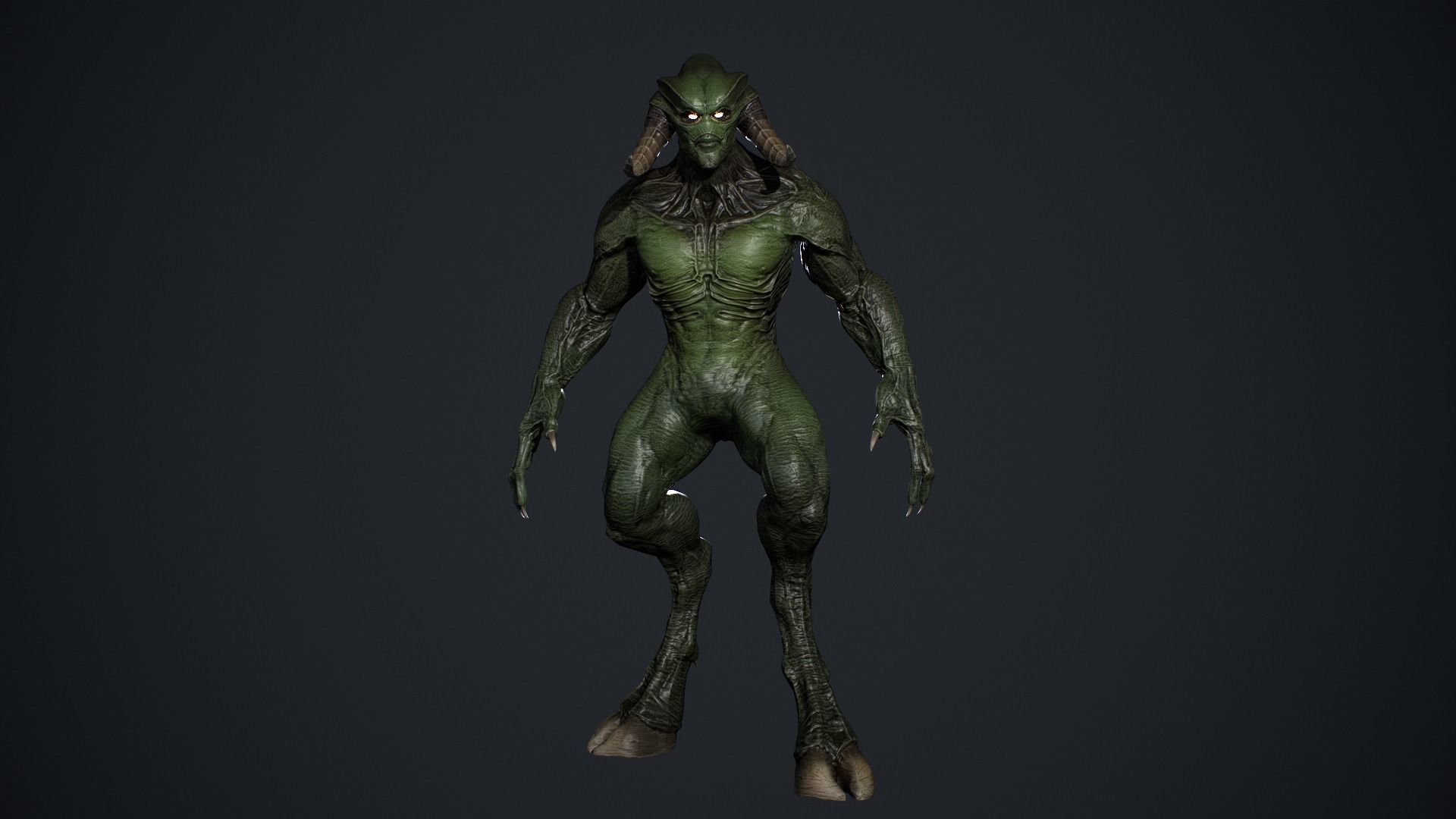 Demon Character 10 Low-poly 3D model_11