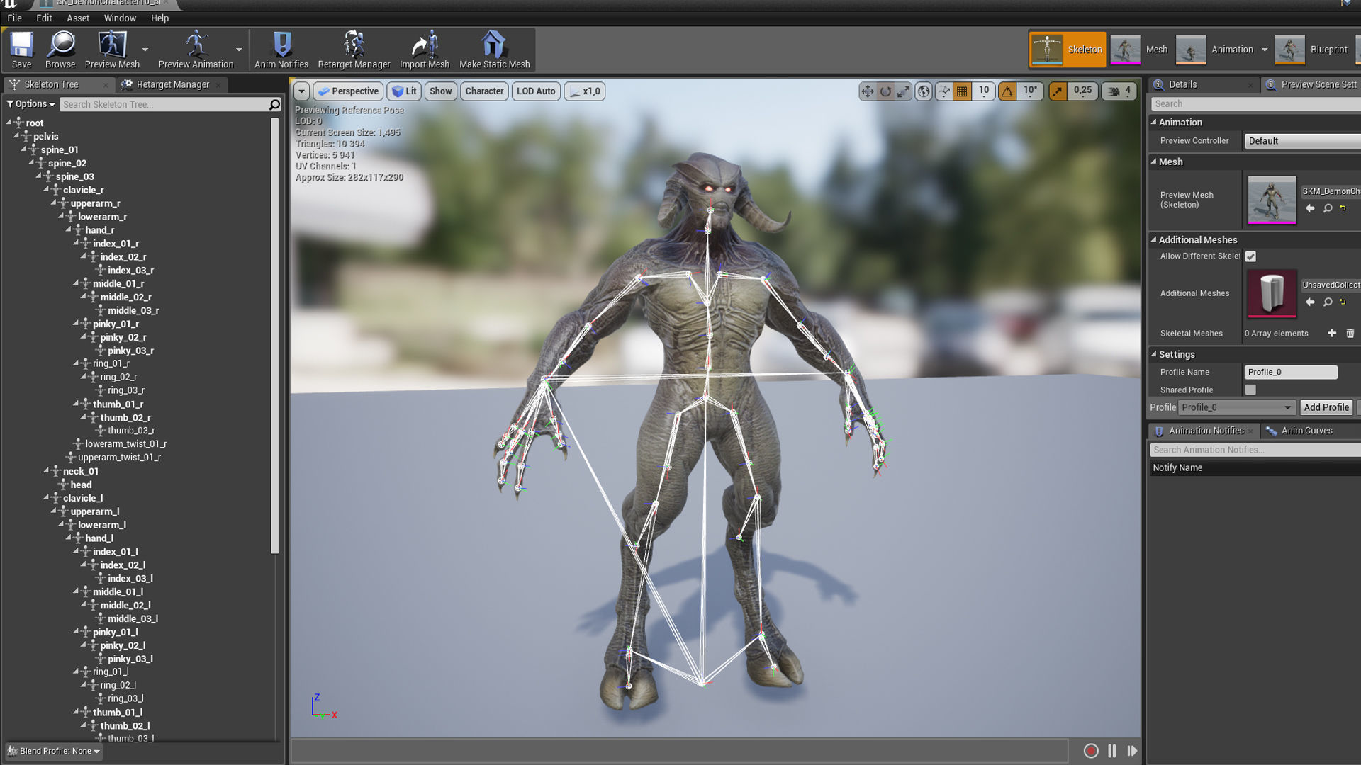 Demon Character 10 Low-poly 3D model_25
