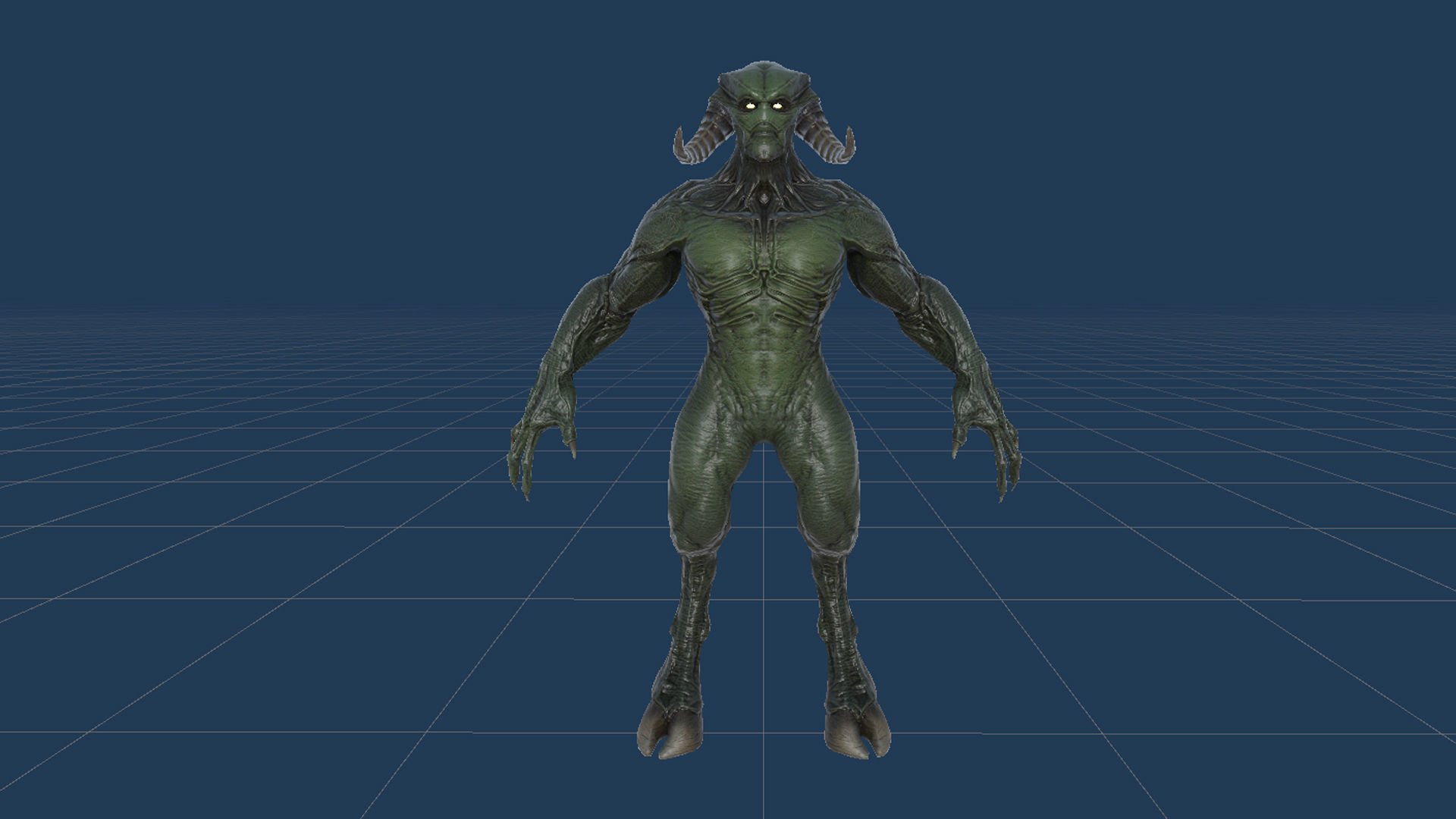 Demon Character 10 Low-poly 3D model_28