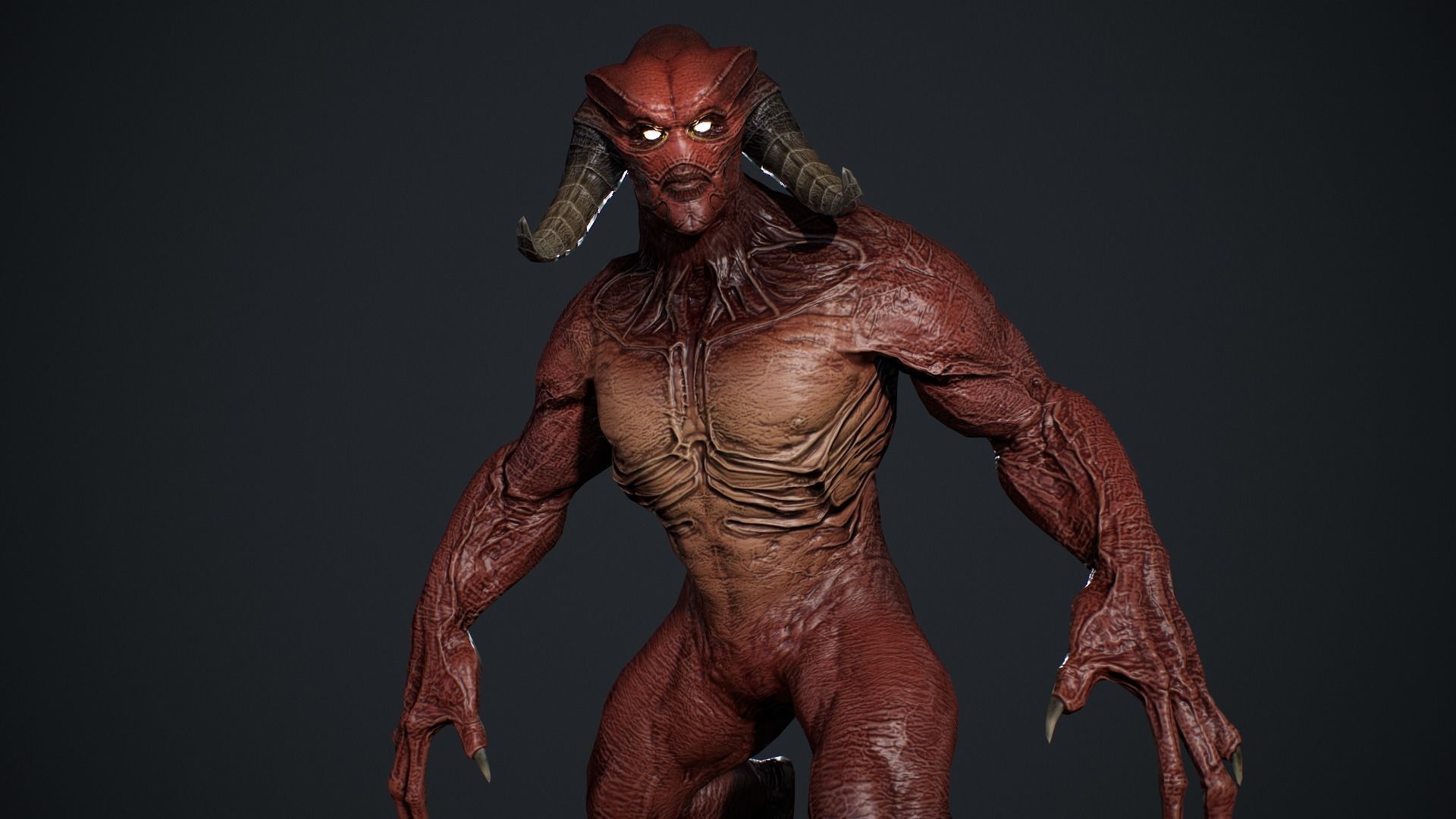 Demon Character 10 Low-poly 3D model_16