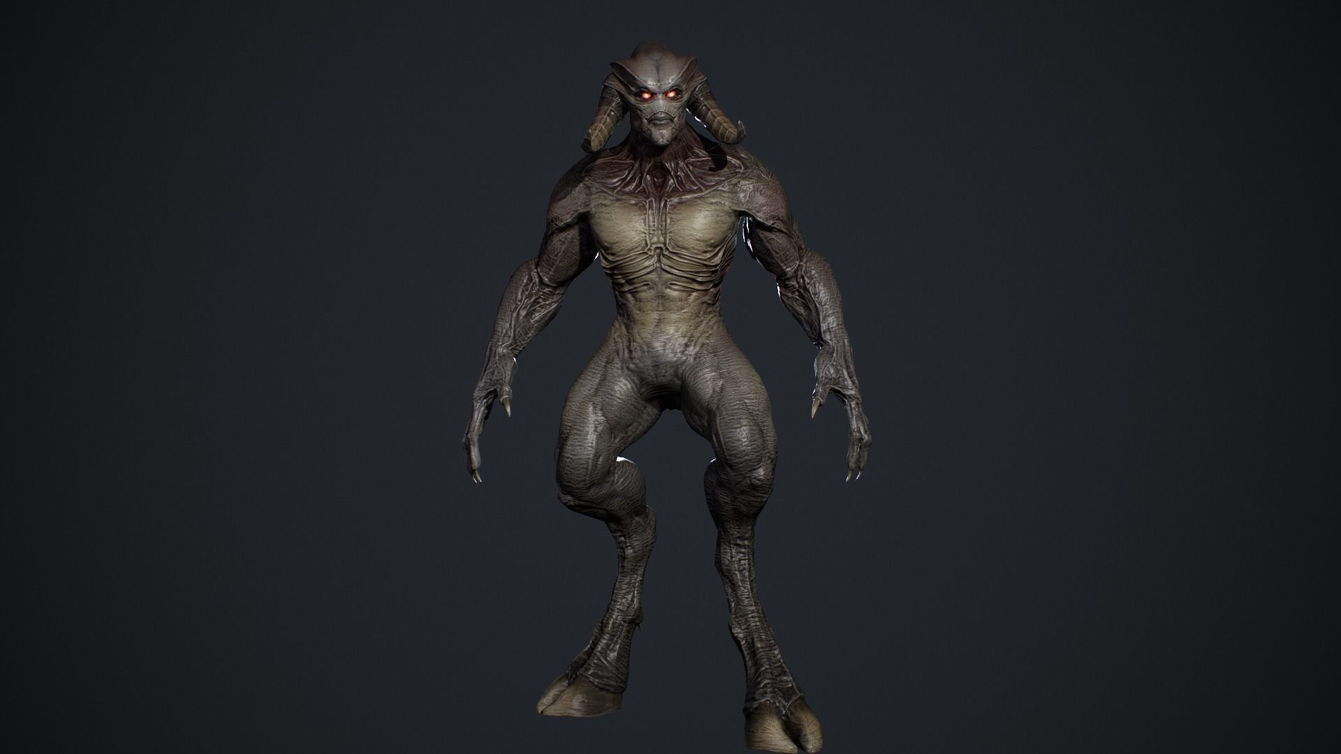 Demon Character 10 Low-poly 3D model_17