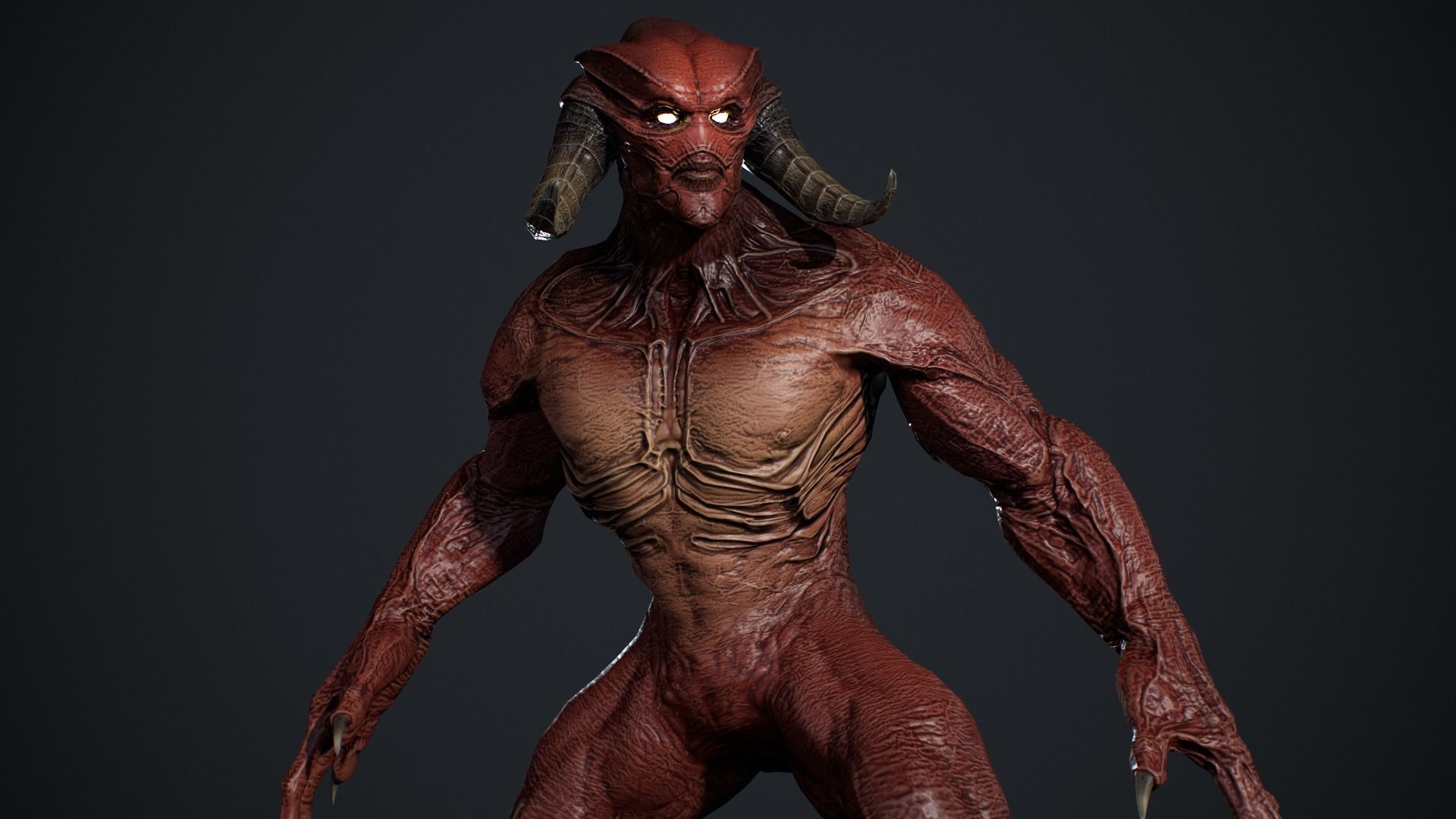 Demon Character 10 Low-poly 3D model_15